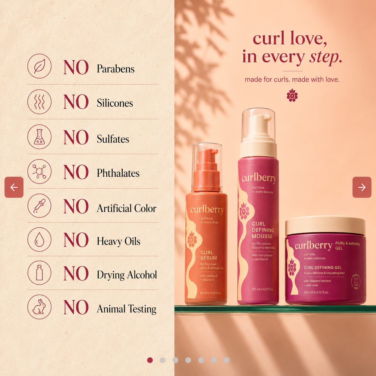 Turn frizzy hair into defined curls for 4-7 days